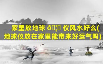 家里放地球 🦈 仪风水好么(地球仪放在家里能带来好运气吗)